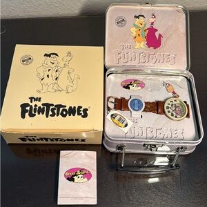 Never used Vintage Fossil The Flintstones Fred & Dino LE Collectors Watch
